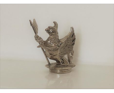 As fitted to Vauxhall motor cars from the mid-1920sStamped 'Reg No. 729889', plated metal, some wear to surface, 10cm high.Cl