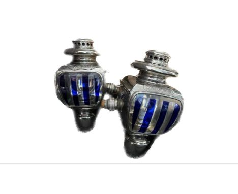 Oil illuminated and in remarkable condition, these coach lamps would have adorned carriages and automobiles well over 100 yea