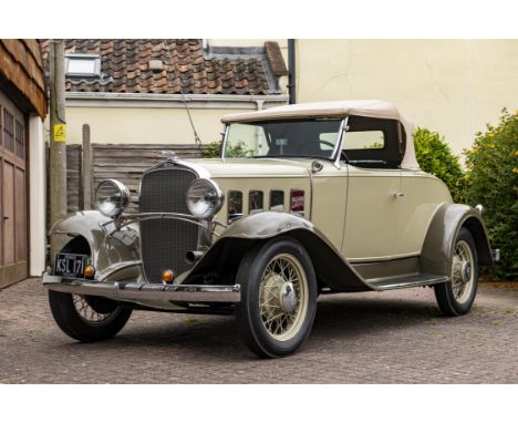 A fully restored and show-winning example of Chevrolet's much-admired Series AE DeLuxe Sport Roadster.The Chevrolet Series BA