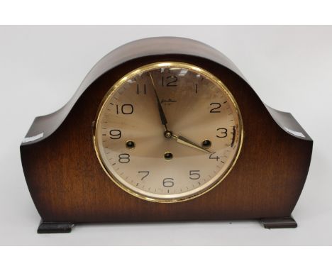 A Bentima mahogany cased mantle clock, eight day movement, including Whittington, St Michael and Westminster chimes 
