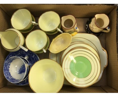 Collection of ceramics, Rollesby, Norfolk, Crown Staffordshire and Copeland's Spode 