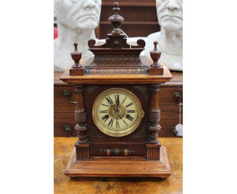Late 19th century German eight day mantle clock