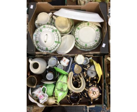 A Royal Doulton 'Countess' part dinner service; together with a 19th Century ceramic tea service and other ceramics (two boxe