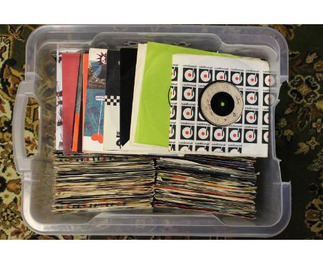 Huge collection of 45s/7" singles from 1972-1082 including Pop, Rock, New Wave, Punk, Metal, Soul artists include Sex Pistols