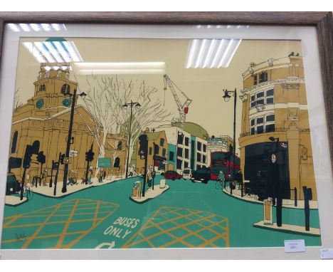  A signed limited edition print 67/200 D. Joel, Shoreditch High Street, circa 1960s 