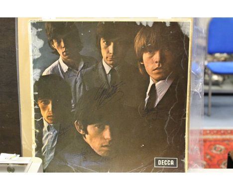 The Rolling Stones, Part LP cover LK 4661 fully signed by all five in blue biro (signed on dark area, hence low estimate) 