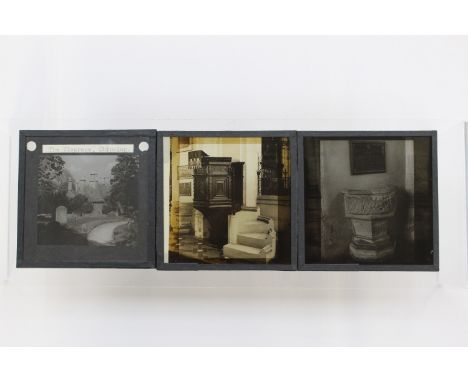 Five boxes of glass/lantern slides of topographical scenes (5)