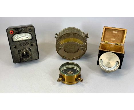 RAILWAYANA: FOUR VARIOUS RAILWAY RELATED METERS, to include a Cambridge Instrument Co. galvanometer, stamped to the back 'LMS