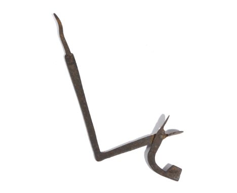 AN IRON WALL DRIVEN RUSHNIP LATE 18TH CENTURY with a slightly curved spike 34cm long Provenance The F.W. Robins Collection. L