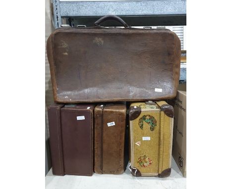 Four vintage suitcases (4) 