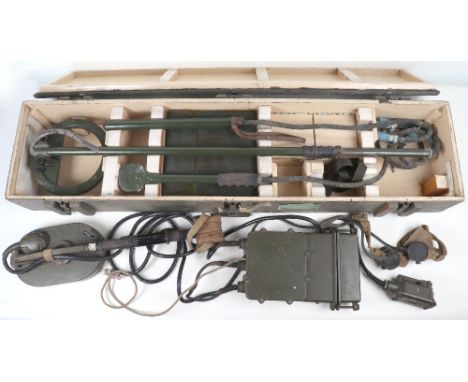 British Army Mine Detectors, Large mine detector housed in original box and one other. 2 items, we are not able to offer in h