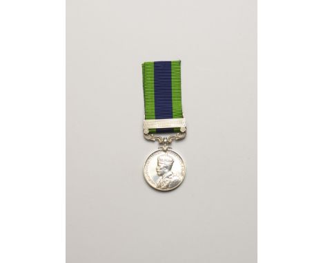 INDIA GENERAL SERVICE 1908-35, 1 clasp "North West Frontier 1930-31"(3595403 Pte. E. Handforth Bord. R). Royal Mint striking.
