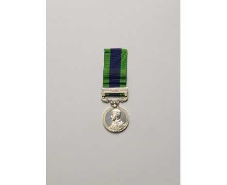 INDIA GENERAL SERVICE 1908-35, 1 clasp "Afghanistan N.W.F. 1919" (64748 Pte. G. James, L'Pool R). Calcutta striking