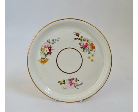 A rare Swansea porcelain Sidney Heath collection tray by Henry Morris C1814, rose and flower design collection number 133, si