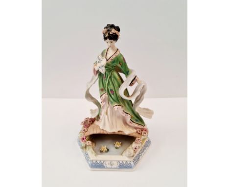 A Royal Worcester figure The Willow Princess. Discoloration to glue used to attach figure to base.&nbsp;