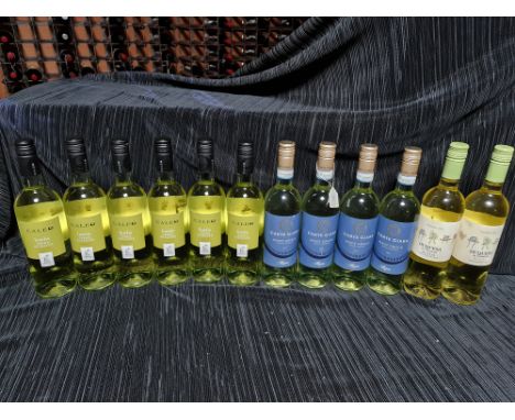 *Twelve bottles of white wine