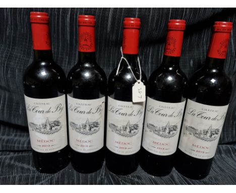 *Five bottles of Chateau La Tour de By Medoc 2019.