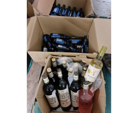 *Four bottles of Chateau de Ricaud 2015, one bottle of gin and one white wine together with two cartons of Lucky Saint low al