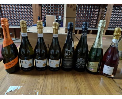 *Eight bottles of Prosecco and other sparkling drinks