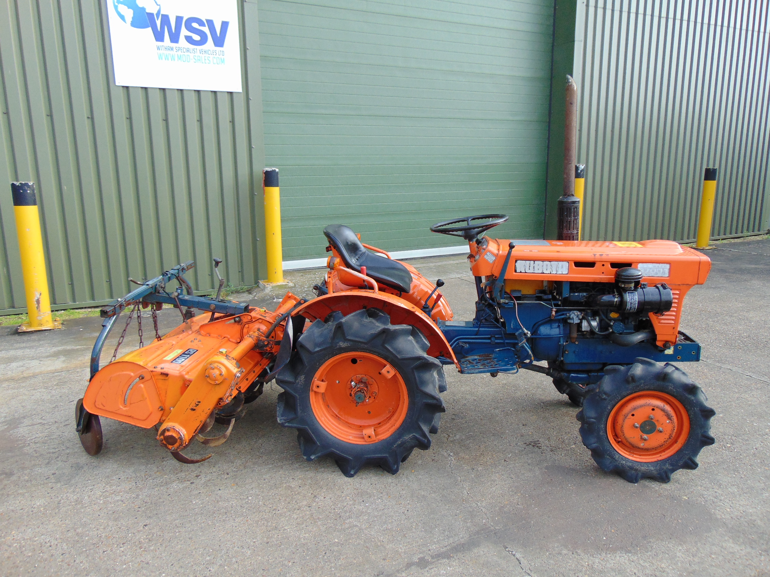 You Are Bidding On A Kubota B7001 Compact Tractor With Rotovator. This 