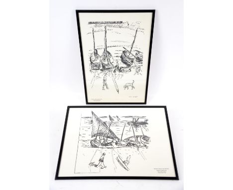 After Henri Matisse. Barques a Collioure. A pair of limited edition lithographs, each from an edition of 500. Published by Se