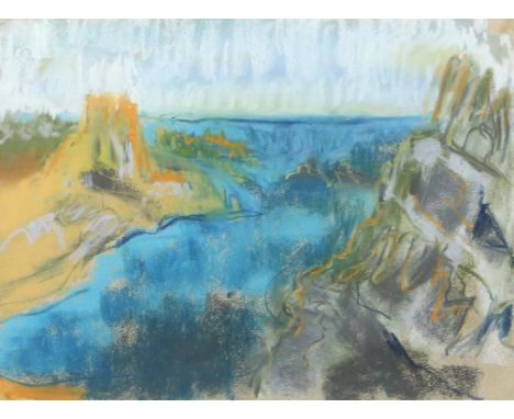 Helen Pennell (20th century). Scilly Isles.  Pastel, signed and titled to the mount. 43 x 51cm.Biography and ProvenanceFaced 