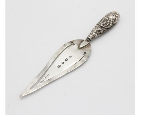 Edwardian bookmark in the form of a trowel, Birmingham, 1901