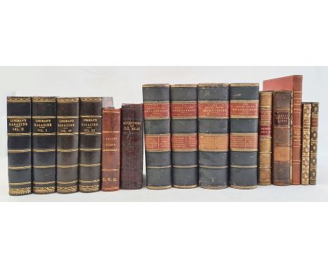 Fine bindingsFour volumes of Longmans Magazines, vols 1-4 1883, bkpl inside front board, marbled boards, half-morocco, gilt t