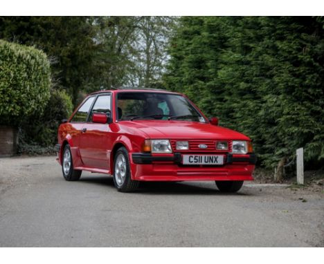 1985 Ford Escort XR3i Transmission: manual Mileage: 34599Launched in March 1986, with only a small number of changes over its