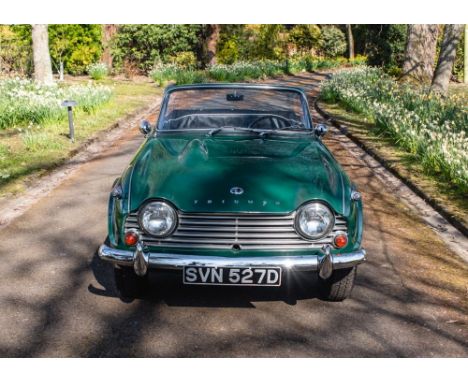 1966 Triumph TR4A IRS Transmission: manual Mileage: 29520Produced between 1961 and 1967, the Triumph TR4 combined a new, mode