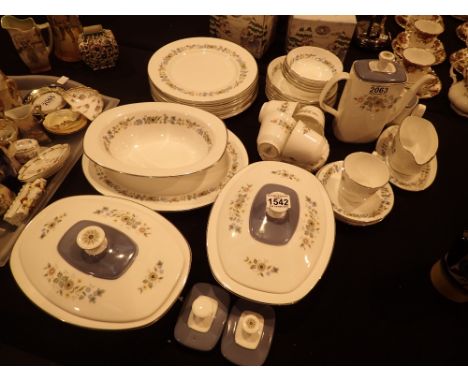 Large Royal Doulton Pastorale pattern dinner and tea service