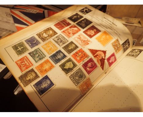 Six mixed stamp albums including Great Britain and Commonwealth