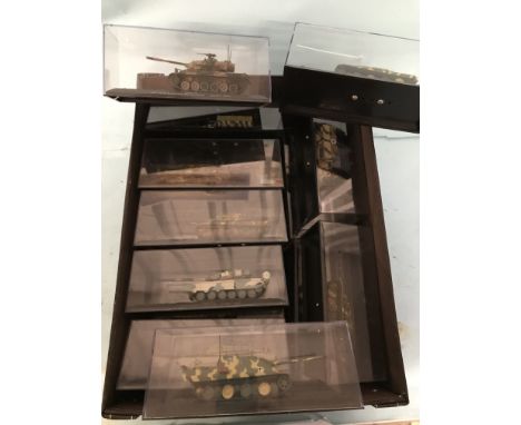 Nineteen assorted boxed military army tanks