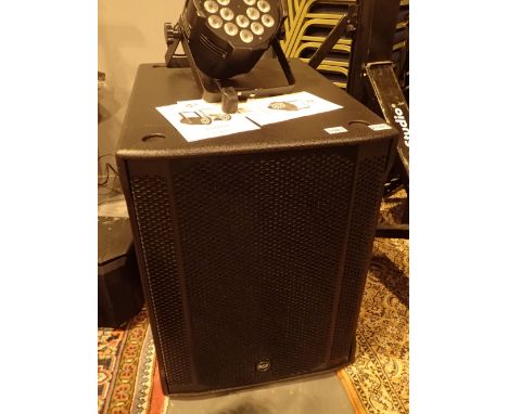 Pair of sub 8003-AS11 stage speakers and a pair of Goliath studio stage speaker stands serial no QGXC11765