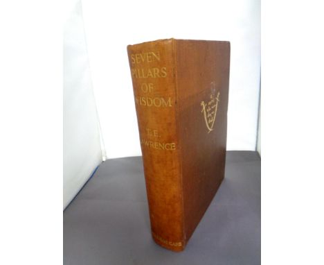 One volume, The Seven Pillars of Wisdom by T E Lawrence, Alden Press, first published for general circulation in 1935, with i