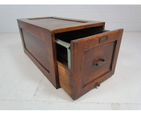 Vintage oak filing drawer by Business Organisers Ltd