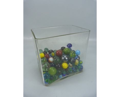 Selection of vintage marbles