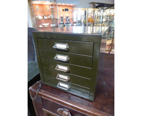 Small table top filing chest