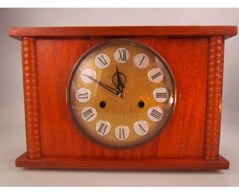 USSR made mantle clock with chimes and original key.