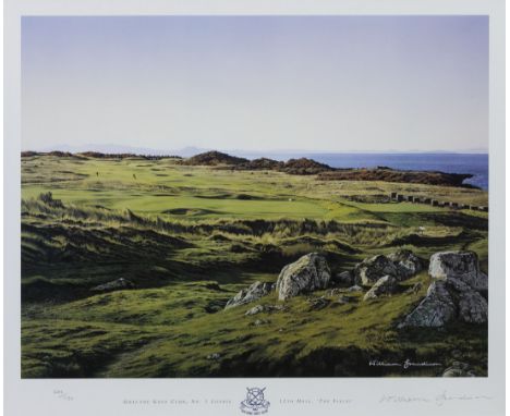 WILLIAM GRANDISON, GULLANE NO.1 COURSE 12TH HOLE print on paper, signed and numbered 249/750 37cm x 48cm Mounted and unframed