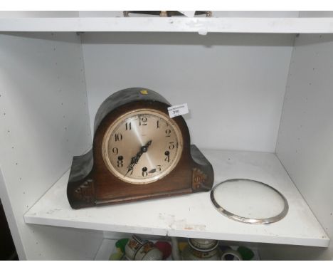 enfiled mantle clock as found