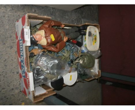 box inc. toy soldiers,action man and accessories