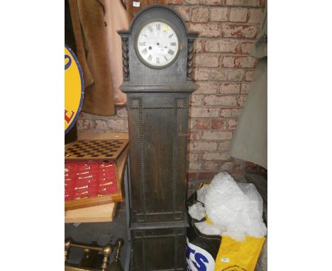 granddaughter clock case with barley twist columns (no workings)