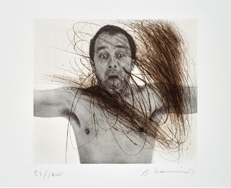 Arnulf Rainer. 1929 Baden (Österreich), lebt und arbeitet in Enzenkirchen. Handsign. Radierung/Mischtechnik 52/100. Blattgröß