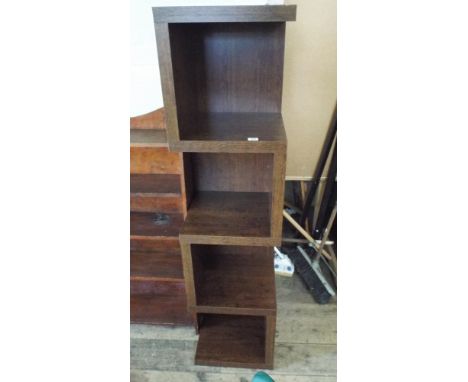 Modern cube style shelf unit 