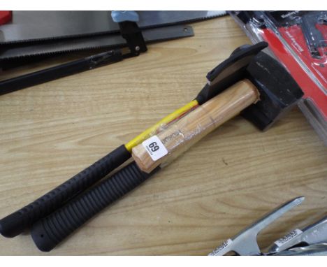 Mini sledge hammer, mini club hammer and an axe 