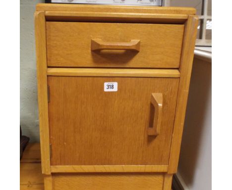 G Plan light oak bedside cabinet with fitted drawer 