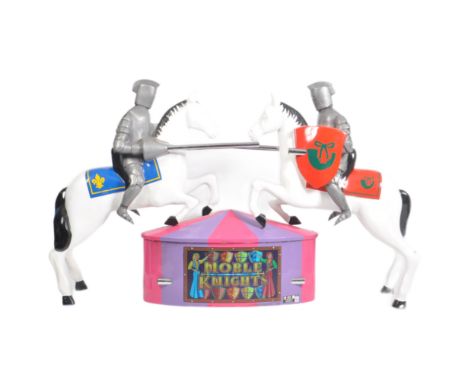 Noble Knights - A contemporary fairground / funfair / arcade games display in the form of two fiberglass knights on horseback