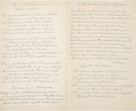 Dalton (Joseph Grinnell). Lyra Bicyclica: Forty Poets on the Wheel, 1st edition, Boston: Published for the Author, 1880,  aut