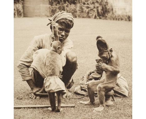 India, etc. A group of three albums containing 134 gelatin silver bromide prints by Godfrey Dickson Tanner, early 20th centur